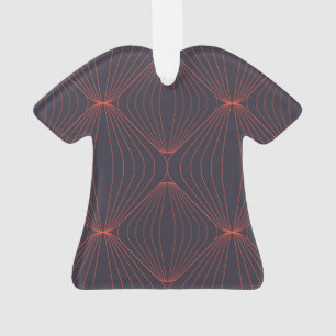 Simple, elegant Christmas inspired graphic pattern Ornament