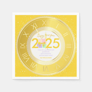 Simple Elegant Christmas New Year Gift Box Bow Napkin