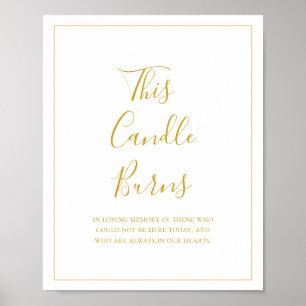 Simple Elegant Christmas   This Candle Burns Sign