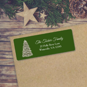 Simple Elegant Christmas Tree Party Invitation Lab