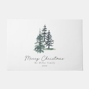 Simple Elegant Christmas tree   Pine tree  Doormat