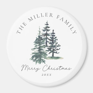Simple Elegant Christmas tree Pine tree Magnet