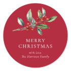 Simple Elegant Christmas Watercolor Botanical