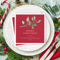 Simple Elegant Christmas Watercolor Botanical