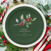 Simple Elegant Christmas Watercolor Botanical