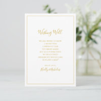 Simple Elegant Christmas | White Wishing Well Card