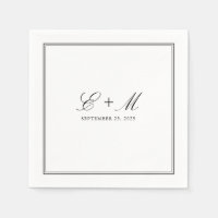 Simple Elegant Classic Wedding Monogram