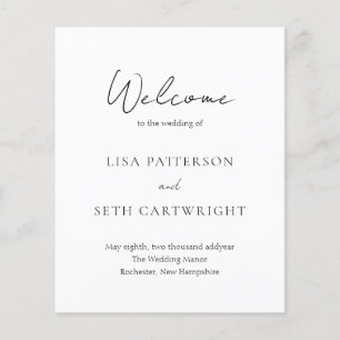 Simple Elegant Classic Wedding Program