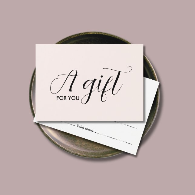 Simple Elegant Clean Light Pastel Gift Certificate (Creator Uploaded)