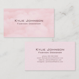 Simple Elegant Cloud Monogram Personalised Busines Business Card