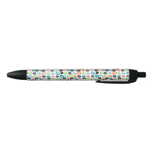 Simple Elegant Colourful Circle Cute Black Ink Pen