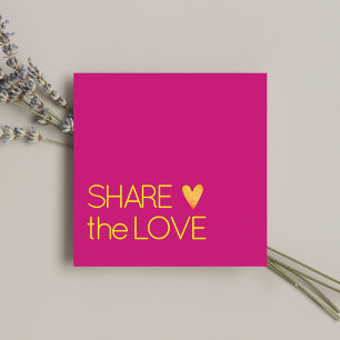 Simple Elegant Colourful Gold Heart Referral Card