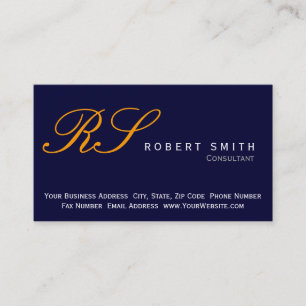 Simple Elegant Consultant Business Card