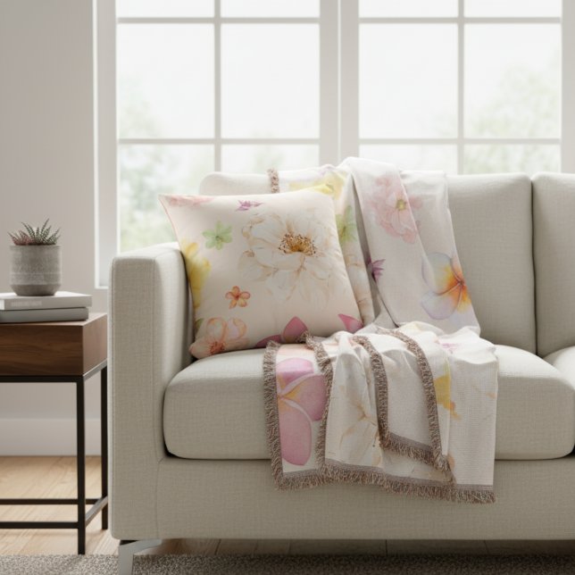 Simple Elegant Contour Map Lines Throw Pillow (Creator Uploaded)