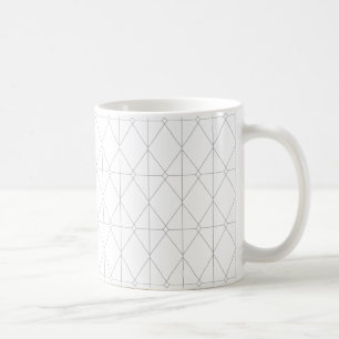 Simple, elegant, cool, trendy line graphic pattern coffee mug