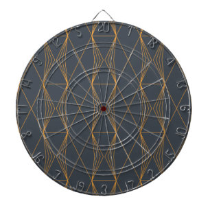 Simple, elegant, cool, trendy line graphic pattern dartboard