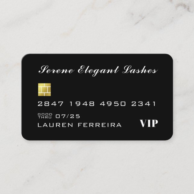 Simple Elegant Credit Card Style Business Card (Front)