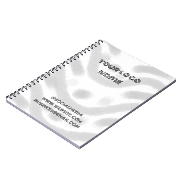 Simple elegant custom add your name glitter notebo notebook (Left Side)
