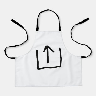 Simple elegant custom logo here company     apron
