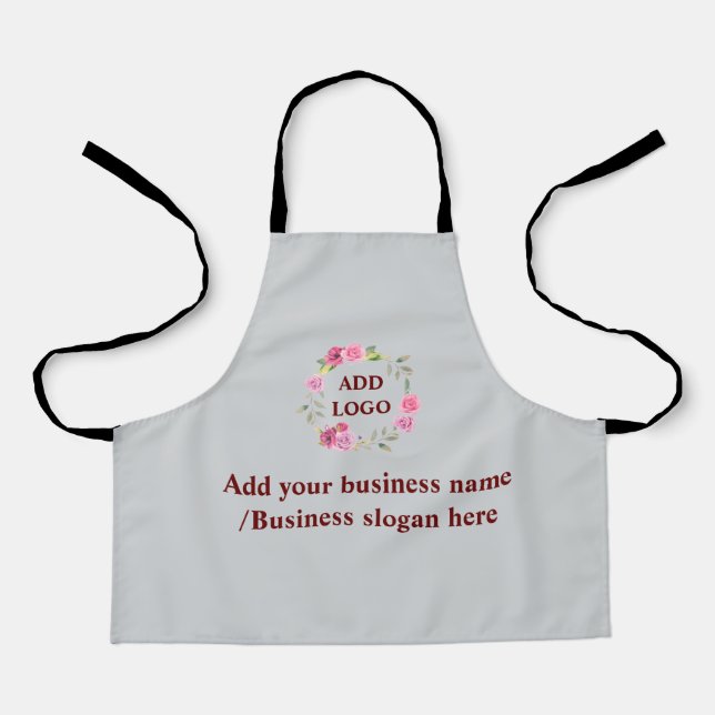 Simple elegant custom logo here company     apron (Front)