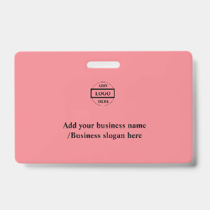Simple elegant custom logo here company    badge ID badge
