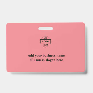 Simple elegant custom logo here company    badge ID badge