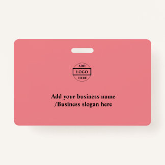 Simple elegant custom logo here company badge ID badge