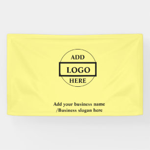 Simple elegant custom logo here company    banner