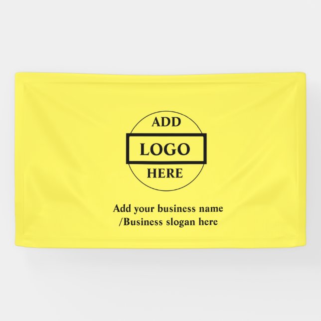 Simple elegant custom logo here company  banner (Horizontal)