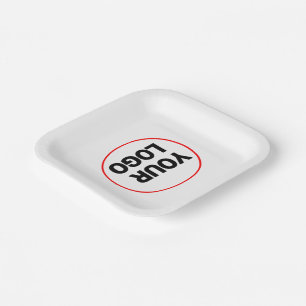 Simple elegant custom logo here company bowl pap paper plate