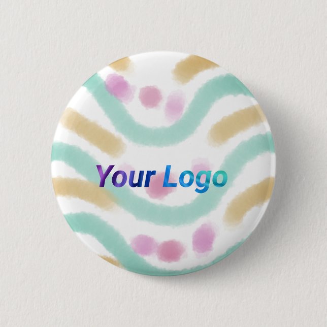 Simple elegant custom logo here company     button (Front)