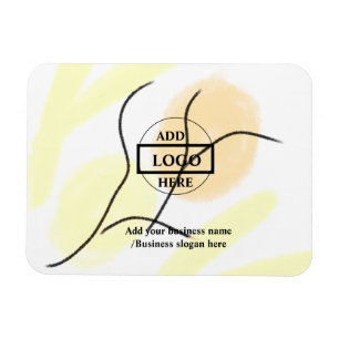 Simple elegant custom logo here company car mag magnet