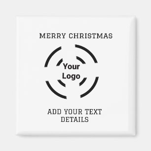 Simple elegant custom logo here company car mag magnet