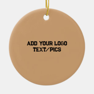 Simple elegant custom logo here company ceramic tree decoration