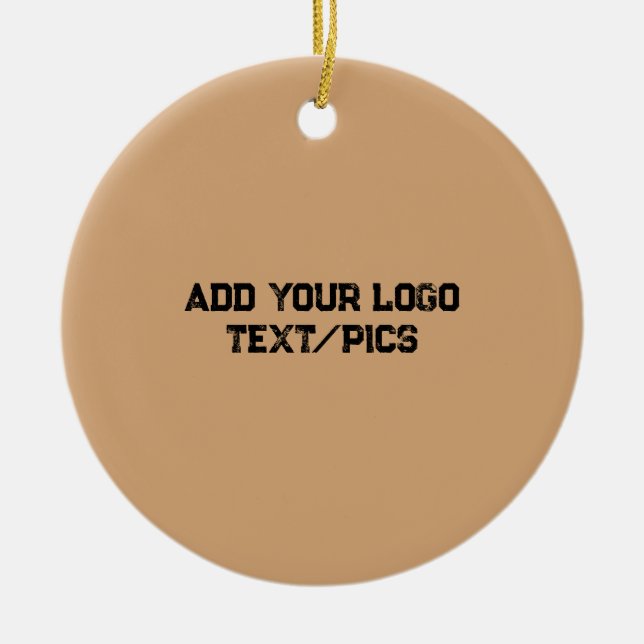 Simple elegant custom logo here company    ceramic tree decoration (Front)
