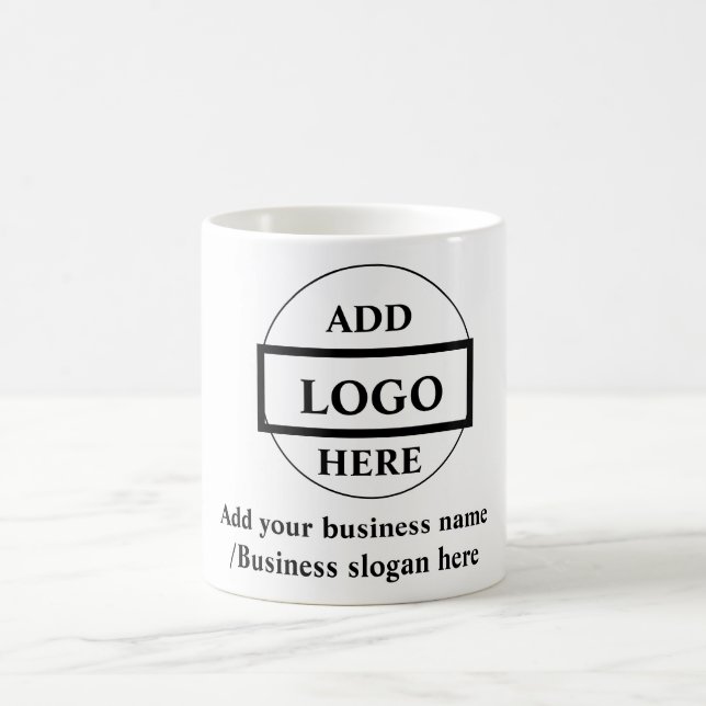 Simple elegant custom logo here company    coffee mug (Center)