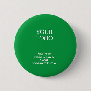 Simple elegant custom logo here company easter gr 6 cm round badge