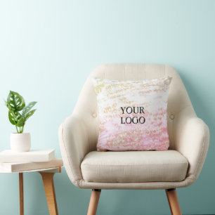 Simple elegant custom logo here company easter gre cushion