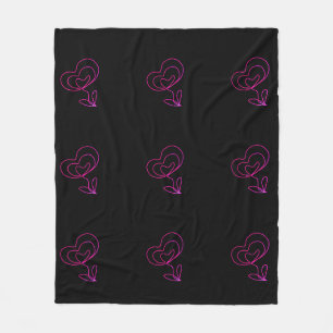 Simple elegant custom logo here company f fleece blanket