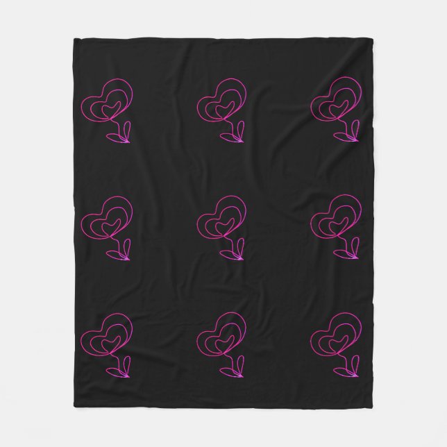 Simple elegant custom logo here company          f fleece blanket (Front)