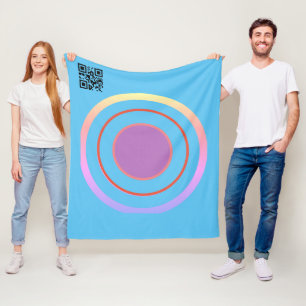 Simple elegant custom logo here company fleec fleece blanket