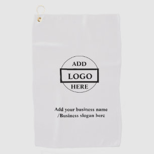 Simple elegant custom logo here company   golf towel