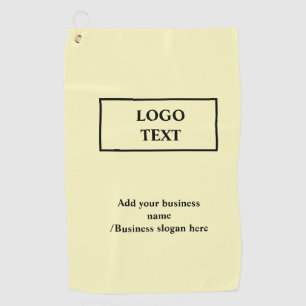 Simple elegant custom logo here company golf towel