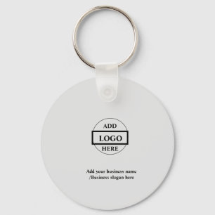 Simple elegant custom logo here company key ring