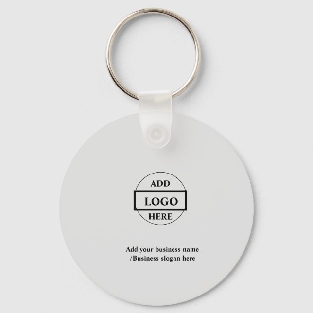 Simple elegant custom logo here company    key ring (Front)