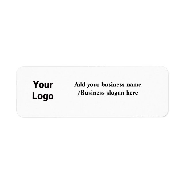 Simple elegant custom logo here company    label (Front)