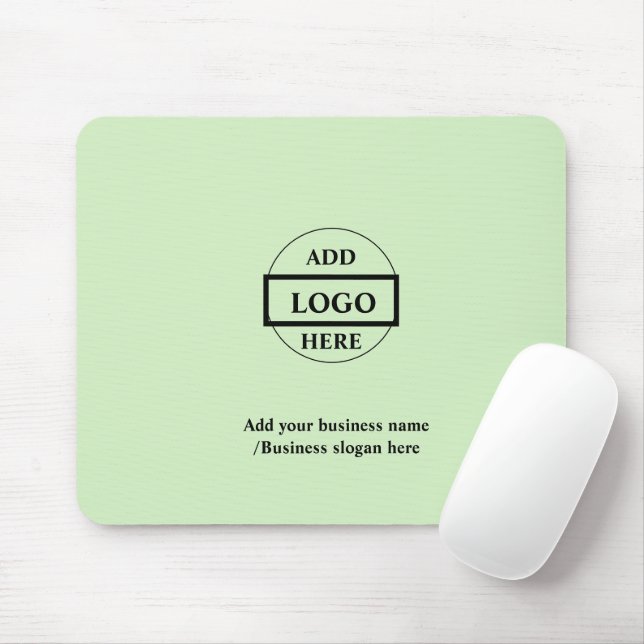 Simple elegant custom logo here company   mouse mat (With Mouse)