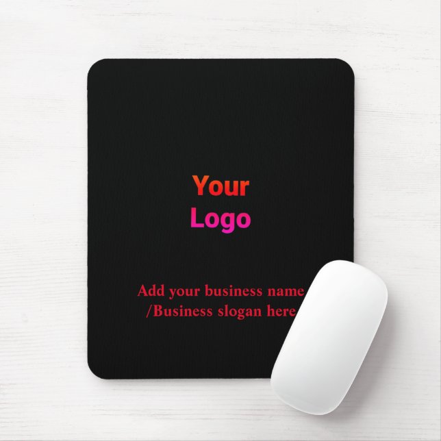 Simple elegant custom logo here company     mouse  mat (With Mouse)