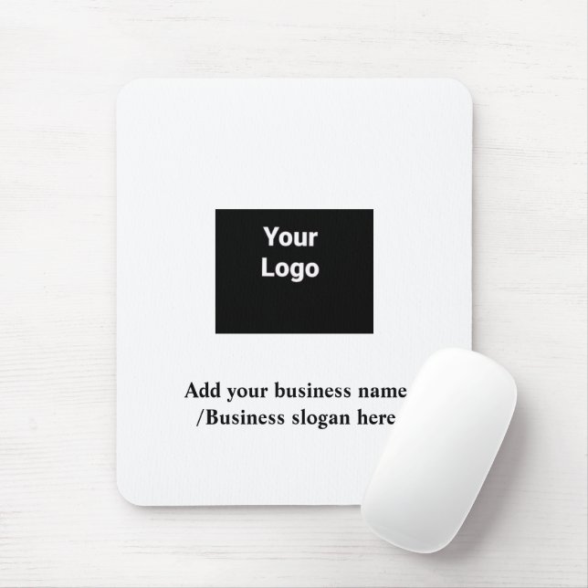 Simple elegant custom logo here company     mouse  mouse mat (With Mouse)