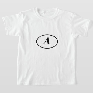 Simple elegant custom logo here company T T-Shirt